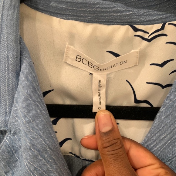 BCBG BLUE ROMPER - Picture 4 of 6